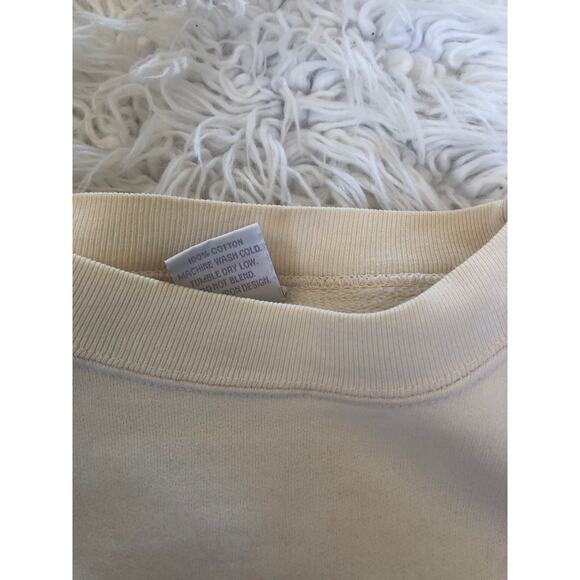 VTG Nike Air Swoosh Crew Neck Sweatshirt Size XL Made in USA Ivory RARE. E - Picture 6 of 12